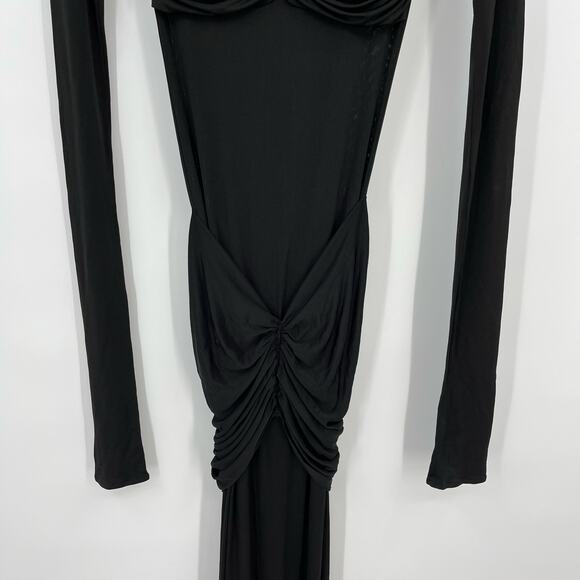 Elegant Black Maxi Dress - Picture 8 of 16